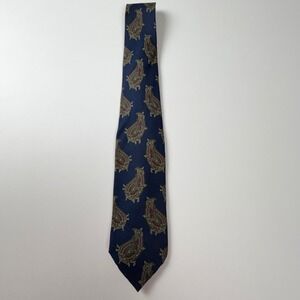 Vintage Feraud by Louis Feraud Navy Silk Paisley Handmade TIe Italy